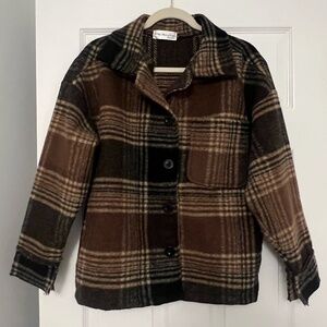 Little Mountain Plaid Coat Size Small